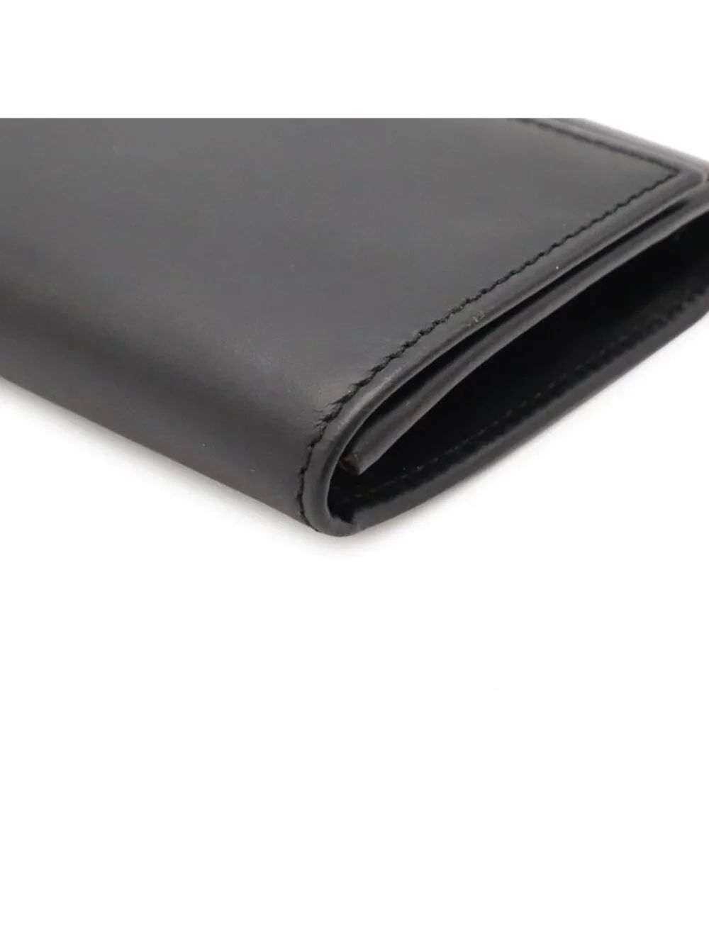 Cartier Pasha Coin Purse Calf Leather Black Silver
